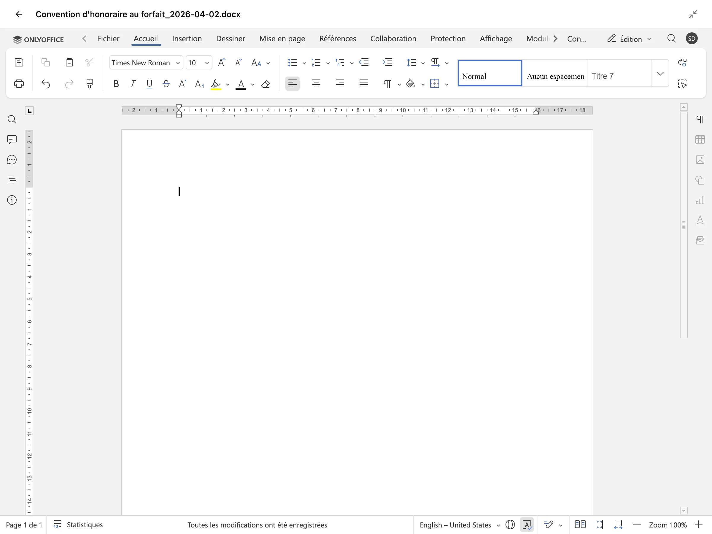 Capture d'écran — Documents & édition intégrée
